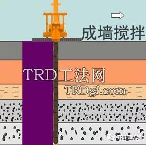 上海杨浦区平凉街道40街坊TRD工法应用