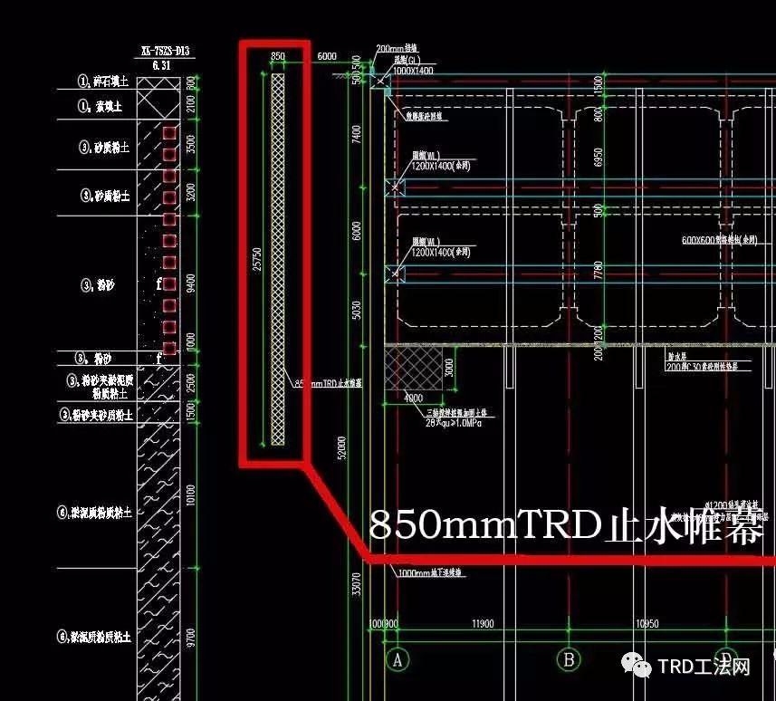 杭州地铁一号线萧山机场站TRD工法项目