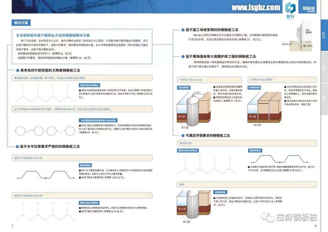 日铁制铁钢板桩手册中文版2019