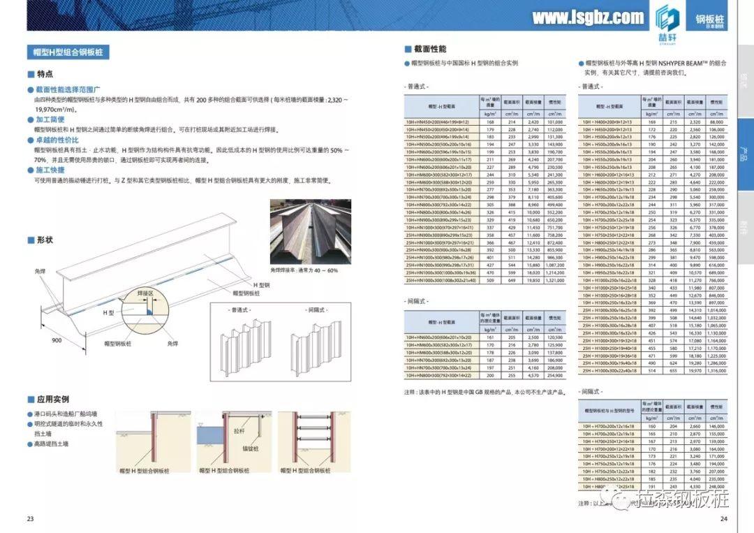 日铁制铁钢板桩手册中文版2019