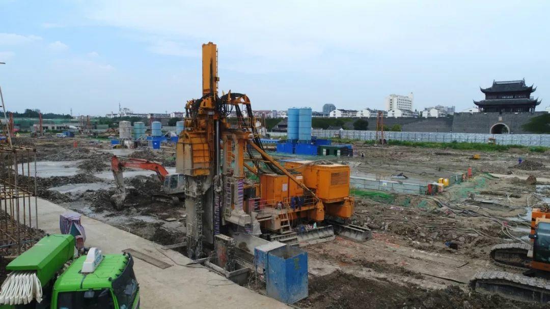 苏州仓街仁恒项目TRD工法技术观摩
