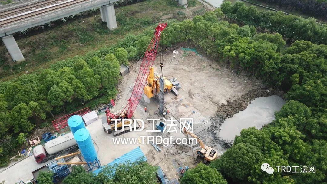 TRD工法应用于阳澄湖引水顶管工作井