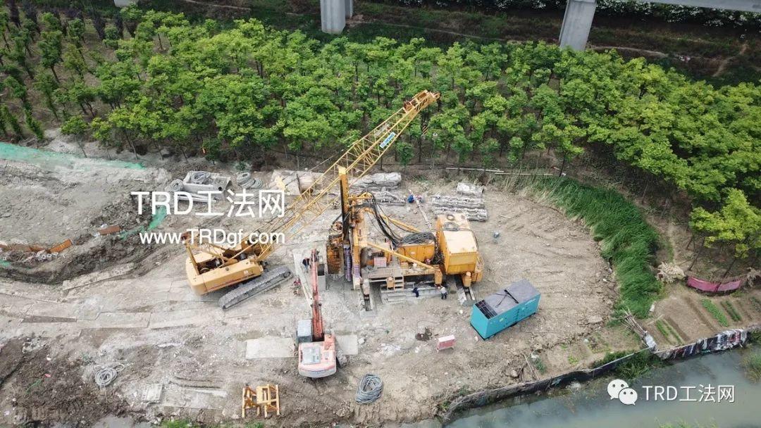 TRD工法应用于阳澄湖引水顶管工作井