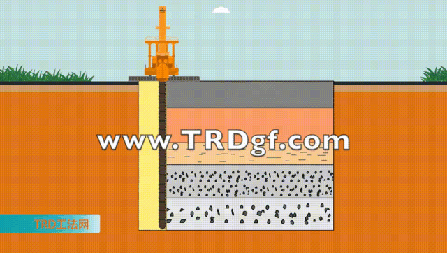 TRD工法水泥土墙现场取芯的三轴渗透试验