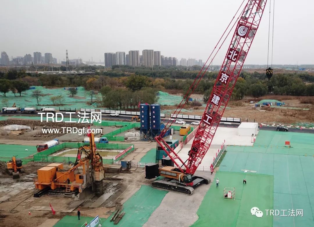 北京“城市绿心”三大建筑TRD工法应用