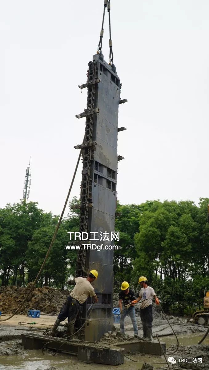 TRD工法应用于阳澄湖引水顶管工作井