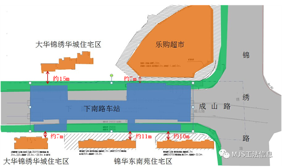 上海轨交13号线下南路站MJS槽壁加固