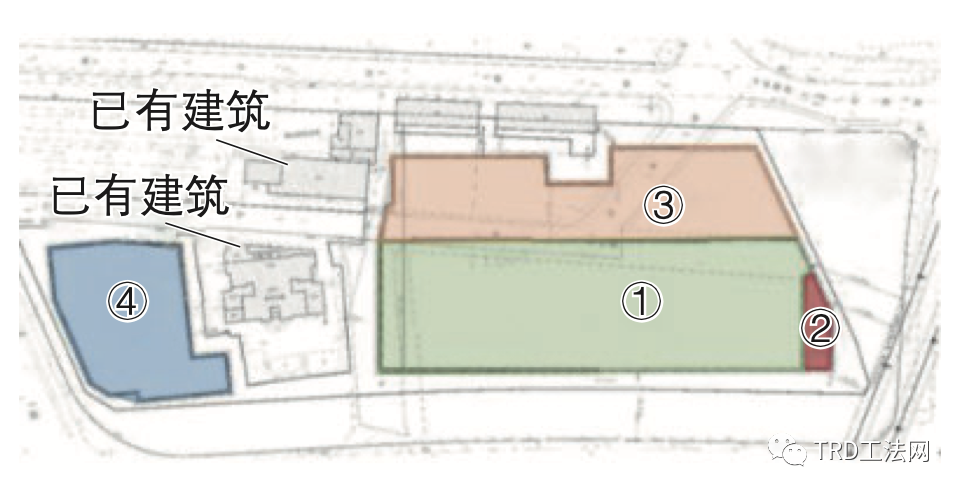 闹市区不规则场地的群坑施工方案