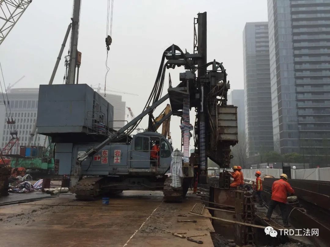 软弱富水地层TRD连续墙施工技术及要点