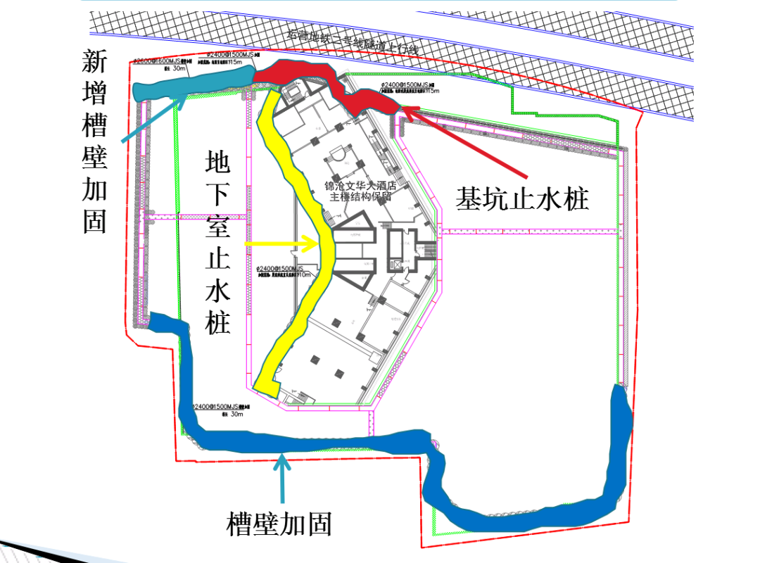 锦沧文华楼宇改建MJS加固