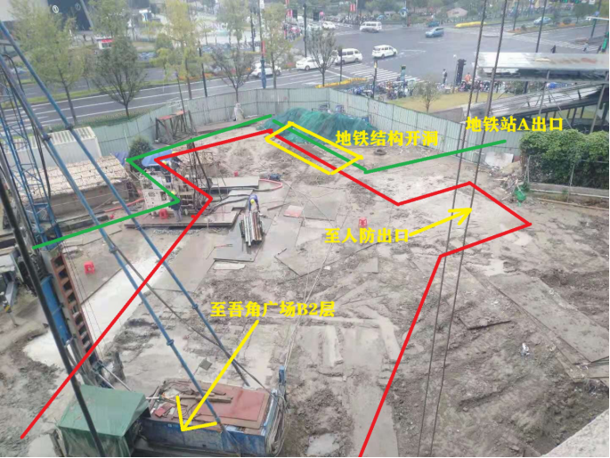 地铁连通道基坑围护MJS后插型钢施工案例