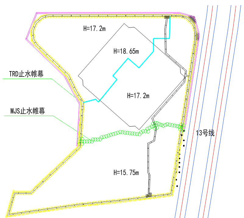 超深明挖基坑MJS工法止水帷幕