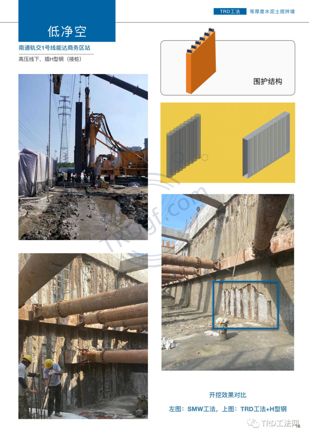 TRD工法 超深等厚水泥土连续搅拌墙工法