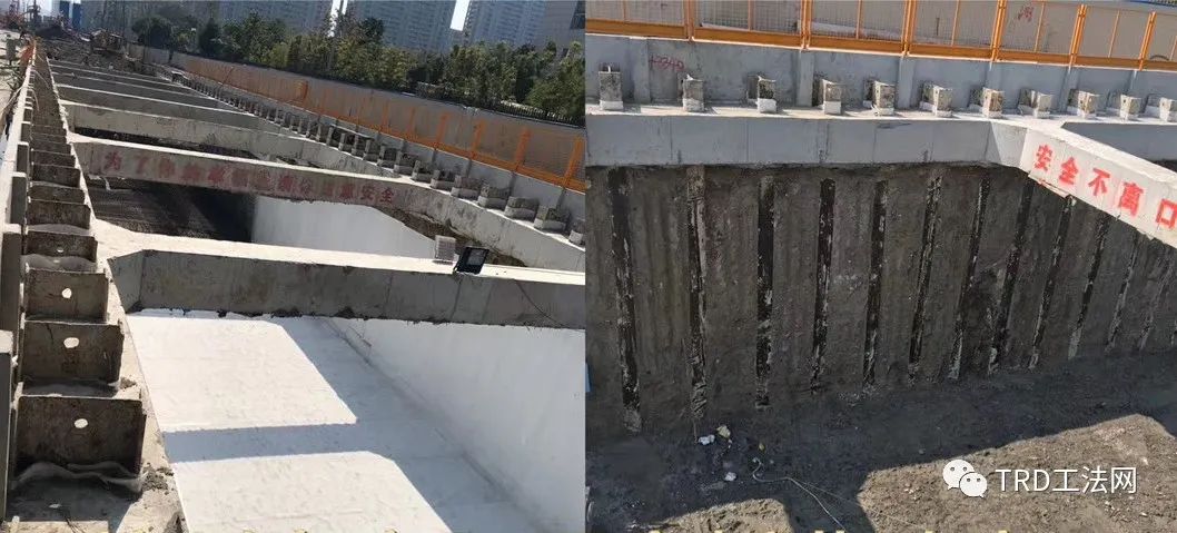 渠式切割水泥土墙内嵌型钢围护结构原位工作性状