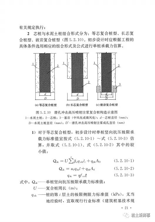 新标：《潜孔冲击高压喷射注浆桩技术规程（CECS 892-2021）