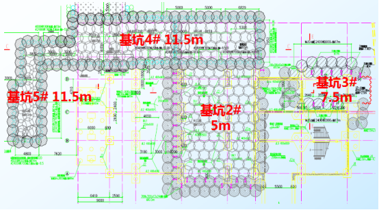 地下勾连工程基坑MJS工法围护 地下勾连工程基坑MJS工法围护