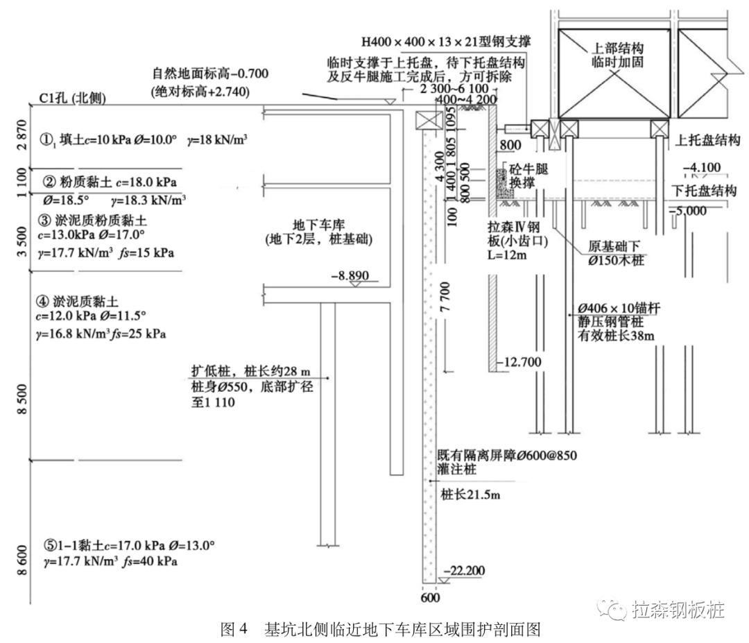 软土地基文物建筑正下方基坑支护设计与实践